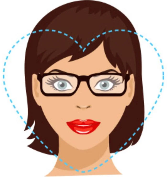 Women's eyeglasses for heart shaped clearance face